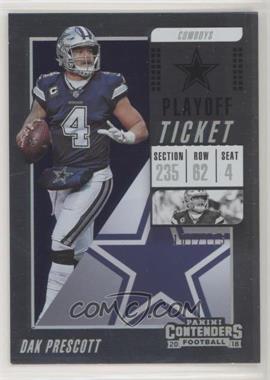 2018 Panini Contenders - [Base] - Playoff Ticket #72 - Dak Prescott /175