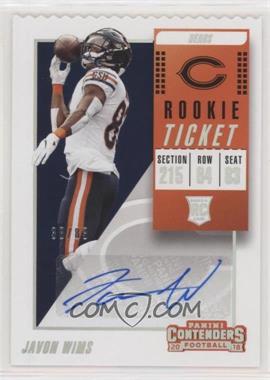 2018 Panini Contenders - [Base] - Stubs #218 - Rookie Ticket Autograph - Javon Wims /83