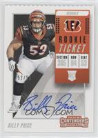 Rookie Ticket/Rookie Ticket Variation - Billy Price #/53