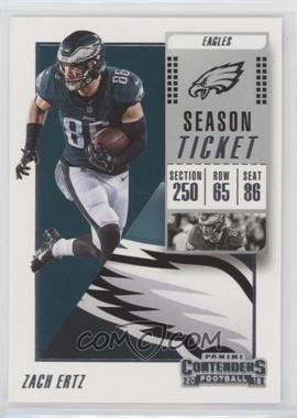 2018 Panini Contenders - [Base] #100 - Zach Ertz