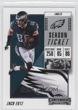 2018 Panini Contenders - [Base] #100 - Zach Ertz