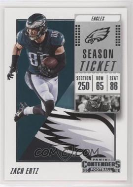 2018 Panini Contenders - [Base] #100 - Zach Ertz