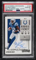 Rookie Ticket RPS Variation - Nyheim Hines [PSA 10 GEM MT]