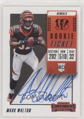 2018 Panini Contenders - [Base] #131.1 - Rookie Ticket RPS - Mark Walton