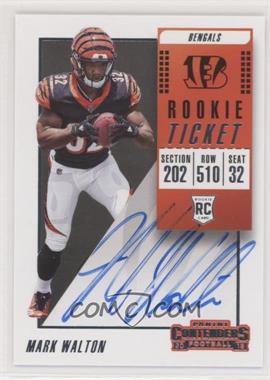 2018 Panini Contenders - [Base] #131.1 - Rookie Ticket RPS - Mark Walton