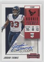 Rookie Ticket Autograph - Jordan Thomas