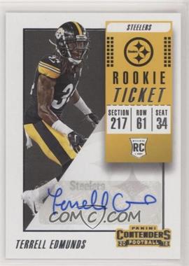 2018 Panini Contenders - [Base] #156 - Rookie Ticket Autograph - Terrell Edmunds