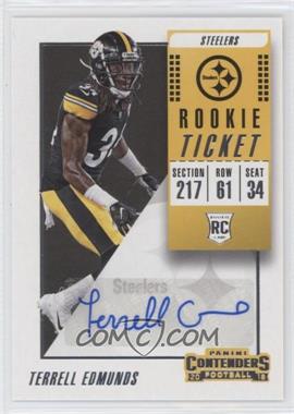 2018 Panini Contenders - [Base] #156 - Rookie Ticket Autograph - Terrell Edmunds