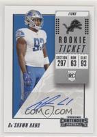 Rookie Ticket Autograph - Da'Shawn Hand