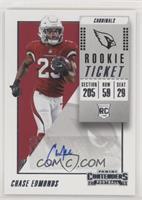 Rookie Ticket Autograph - Chase Edmonds [EX to NM]