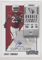 Rookie Ticket Autograph - Chase Edmonds