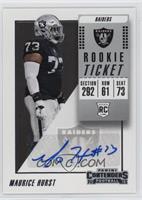 Rookie Ticket Autograph - Maurice Hurst