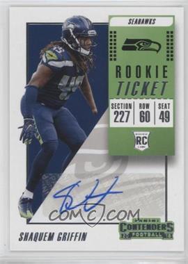 2018 Panini Contenders - [Base] #183 - Rookie Ticket Autograph - Shaquem Griffin