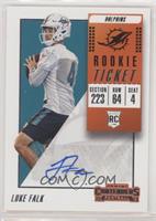 Rookie Ticket Autograph - Luke Falk