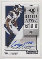 Rookie Ticket Autograph - Cory Littleton