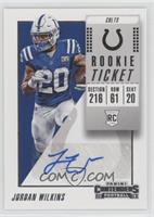 Rookie Ticket/Rookie Ticket Variation - Jordan Wilkins