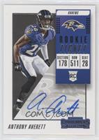 Rookie Ticket/Rookie Ticket Variation - Anthony Averett