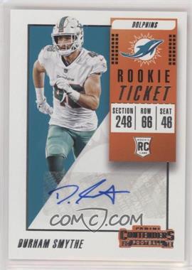 2018 Panini Contenders - [Base] #316 - Rookie Ticket/Rookie Ticket Variation - Durham Smythe