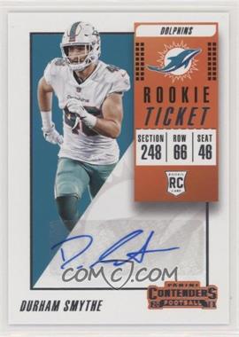 2018 Panini Contenders - [Base] #316 - Rookie Ticket/Rookie Ticket Variation - Durham Smythe