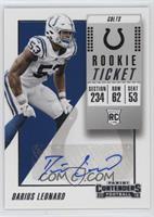 Rookie Ticket/Rookie Ticket Variation - Darius Leonard