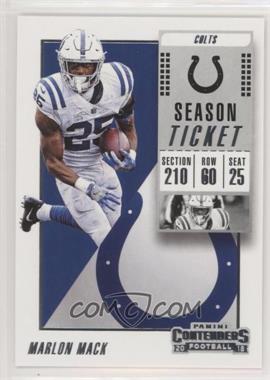 2018 Panini Contenders - [Base] #59 - Marlon Mack