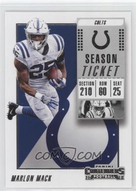 2018 Panini Contenders - [Base] #59 - Marlon Mack