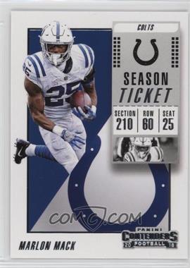 2018 Panini Contenders - [Base] #59 - Marlon Mack