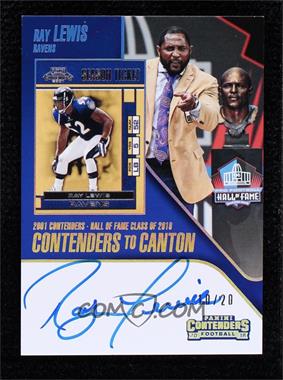 2018 Panini Contenders - Contenders to Canton Autographs #CCA-RL - Ray Lewis /20