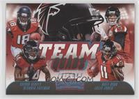 Calvin Ridley, Devonta Freeman, Matt Ryan, Julio Jones #/25