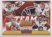 Kareem Hunt, Patrick Mahomes II, Travis Kelce, Tyreek Hill