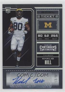 2018 Panini Contenders Draft Picks - [Base] - Bowl Ticket #203 - College Ticket - Khalid Hill /99 [Noted]