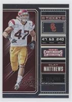 Season Ticket - Clay Matthews #/99