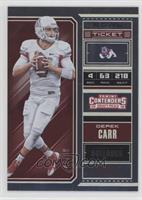 Season Ticket - Derek Carr #/99