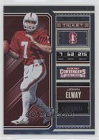 Season Ticket - John Elway #/99