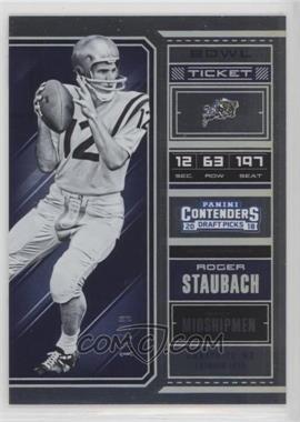 2018 Panini Contenders Draft Picks - [Base] - Bowl Ticket #85 - Season Ticket - Roger Staubach /99