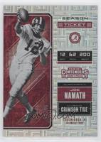Season Ticket - Joe Namath #/15