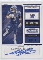 RPS College Ticket - Anthony Miller (Blue Jersey, Ball in Right Arm)