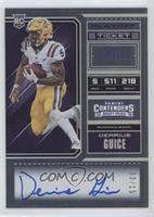 RPS College Ticket Variation B - Derrius Guice (Ball Tucked Across Chest, Facin…