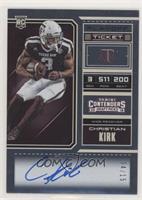 RPS College Ticket Variation C - Christian Kirk (Red Jersey, Ball Tucked in Rig…
