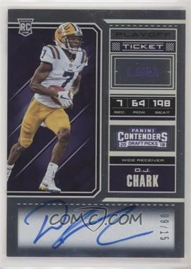 2018 Panini Contenders Draft Picks - [Base] - Playoff Ticket #123.1 - RPS College Ticket - DJ Chark (Ball in Right Arm) /15