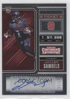 College Ticket - Jaylen Samuels (White Jersey) #/15