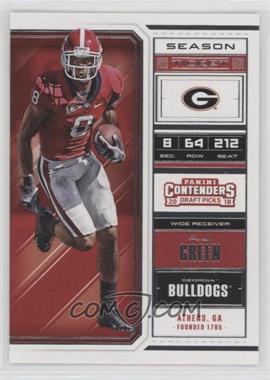 2018 Panini Contenders Draft Picks - [Base] #1 - Season Ticket - A.J. Green