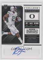 RPS College Ticket Variation C - Royce Freeman (White Pants, Ball in Left Arm)