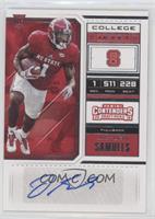 College Ticket Variation - Jaylen Samuels (Red Jersey)