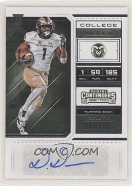 2018 Panini Contenders Draft Picks - [Base] #193 - College Ticket - Dalyn Dawkins