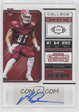 2018 Panini Contenders Draft Picks - [Base] #208 - College Ticket - Adam Breneman