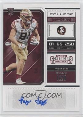 2018 Panini Contenders Draft Picks - [Base] #209 - College Ticket - Ryan Izzo