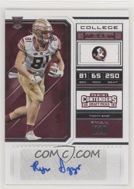 2018 Panini Contenders Draft Picks - [Base] #209 - College Ticket - Ryan Izzo