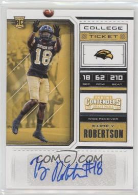 2018 Panini Contenders Draft Picks - [Base] #284 - College Ticket - Korey Robertson