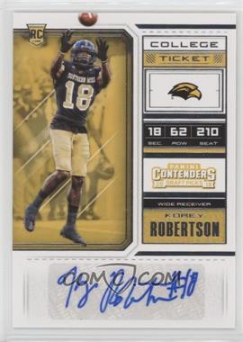 2018 Panini Contenders Draft Picks - [Base] #284 - College Ticket - Korey Robertson